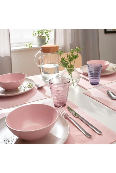 IKEA 4 Adet Bardak Seti, Cam MeridyenDukkan Karışık Renkler, 34 cl Meşrubat-Su Bardağı - 4