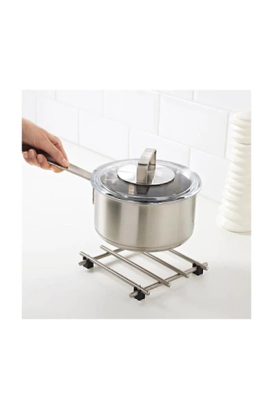 IKEA Lamplıg 18x18 Cm Metal Paslanmaz Çelik Nihale - 4