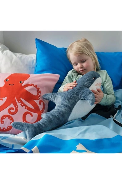 IKEA Blahaj Yumuşak Oyuncak Mavi-beyaz 55 Cm 20540663 - 3