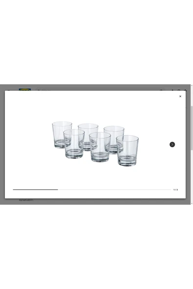 IKEA Godıs Bardak Seti, Saydam Cam, 23 Cl, 6 Adet - 2