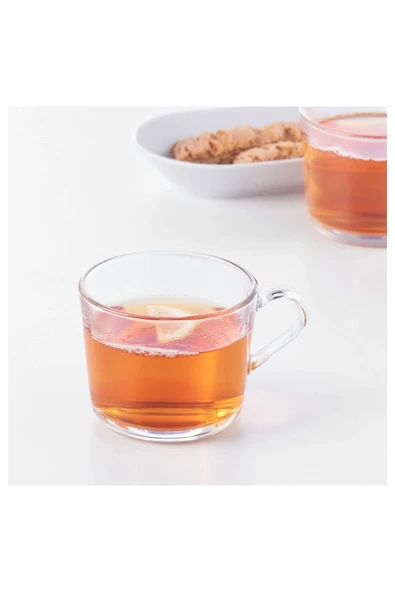 IKEA 6 Adet Şeffaf Cam Kupa Hacim: 240 Ml Fincan Yükseklik: 7 Cm - 2