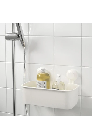 IKEA Tisken Vantuzlu Banyo Duş Sepeti 28x17 cm - 5