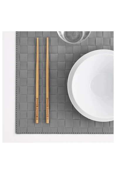 IKEA 4 Çift 8 Parça Bambu Chopstick Uzunluk: 24 Cm Sushi Çubuğu Ahşap Yemek Çubuğu - 3