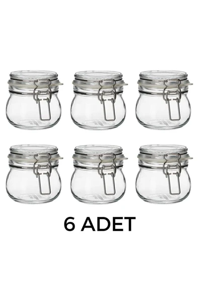IKEA 6 Adet Kapaklı Cam Kavanoz 13 Cl Contalı Çap: 7 Cm Yükseklik: 7 Cm Hava Geçirmez Kapağa Sahiptir