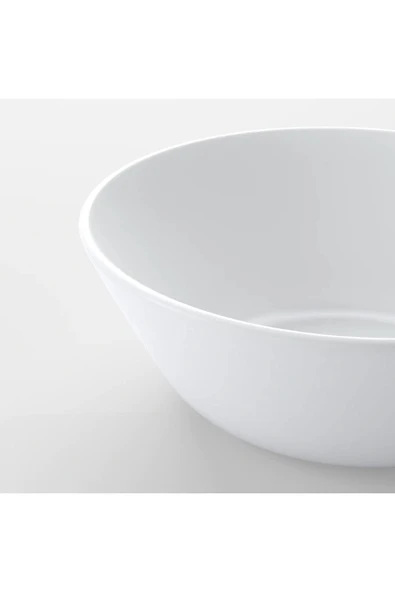 IKEA Oftast 15 Cm Beyaz Kase Çorba Salata Kuruyemiş Kasesi Temperli Cam - 4