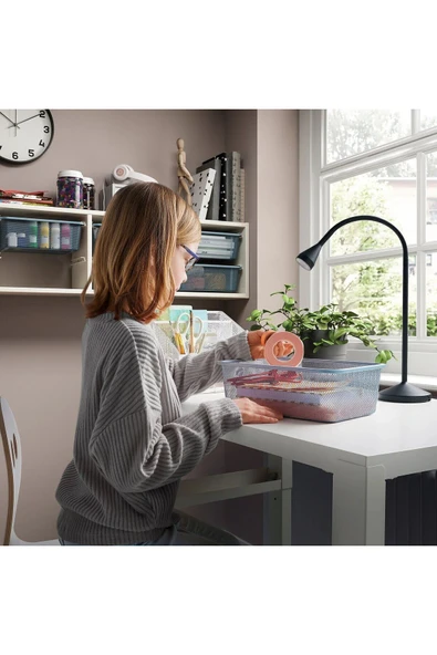 IKEA TROFAST gri-mavi 20x30x10 cm saklama kutusu - 3