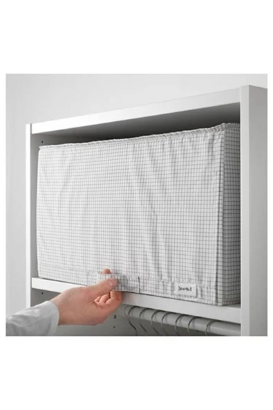 IKEA Stuk Dolap Içi Düzenleyici Kutu Beyaz - Gri ( 34x51x28 Cm ) - 3