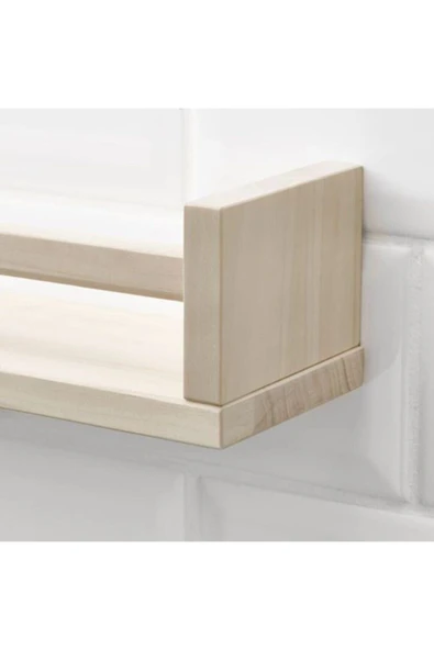 IKEA Baharat Rafı Genişlik 40 cm Derinlik 10 cm Yükseklik 9 cm Masif Ahşap - 2