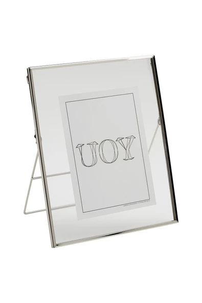 IKEA Gümüş Renk Metal Asılabilir Fotoğraf Çerçevesi 20X25 Cm İkea Ayaklı Çerçeve Fotoğraflık