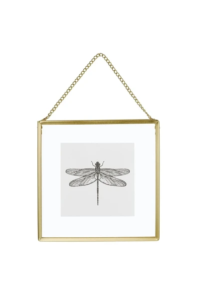 IKEA Metal Asılabilir Küçük Fotoğraf Çerçevesi 16X16 Cm İkea Ayaklı Çerçeve Fotoğraflık Altın Renk - 2