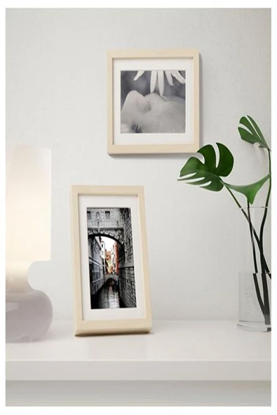 IKEA 13x18 Cm Huş Çerçeve 13x18 Cm Ev Dekorasyon Asılabilir Çerçeve Natürel Kenar - 2
