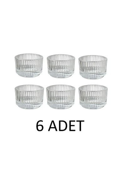IKEA Finsmak Fener Mumluk Saydam Cam 6'LI