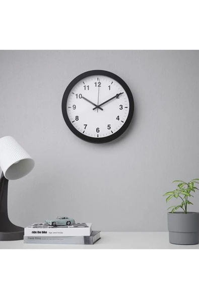 IKEA - TJALLA, duvar saati, siyah, 28 cm - 4