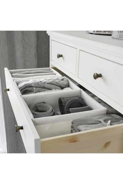 IKEA BAXNA kutu, gri-beyaz, 26x34x10 cm - 3