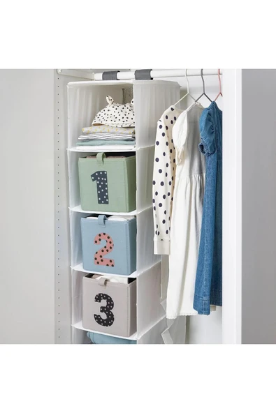 IKEA 3 Parça Kutu Seti, Barndröm Çok Renkli 17x27x17 Cm Çocuk Odası Düzenleme Kutuları - 3