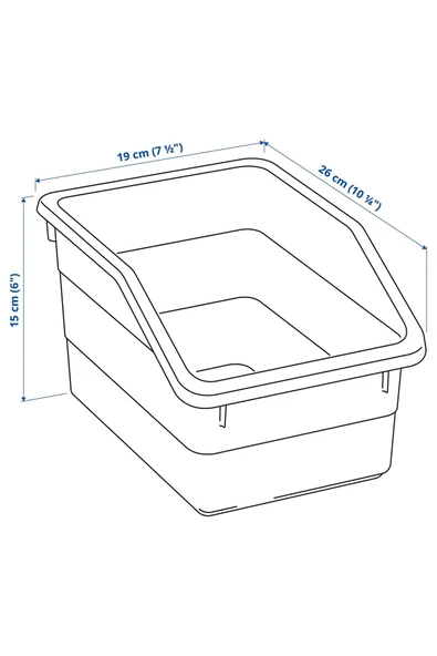 IKEA 2 Adet Açık Saklama Kutusu 19x26x15 Cm İkea 2'li Set Düzenleyici Kutu Plastik Pembe Renk - 4