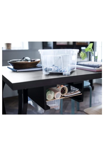 IKEA Samla Şeffaf Saklama Kabı 5 Lt 70102972 - 6