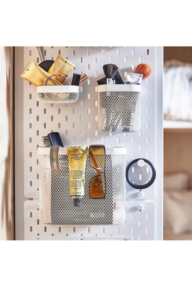 IKEA Skadıs Çok Amaçlı Pano Parçası, Beyaz, 3'lü Set - 7