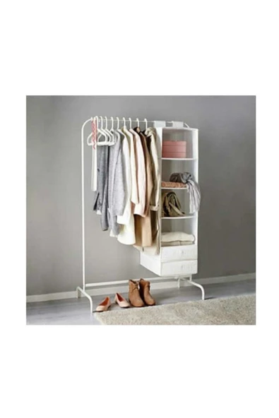 IKEA Mulig Ayaklı Elbise Askısı Metal Genişlik: 99 Cm Yükseklik: 152 Cm - 2