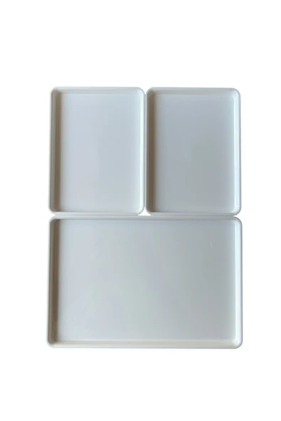 IKEA Kuggıs Kapaklı Kutu Beyaz Set, (3'lü Set) - 5
