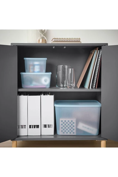 IKEA Rykta Kapaklı Saklama Kutusu 12x18x12 Cm/1.5 Lt - 3