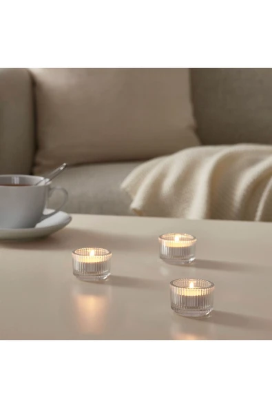 IKEA Cam Tealight Mumluk, Çap: 3.5 Cm, 6'lı Set - 2