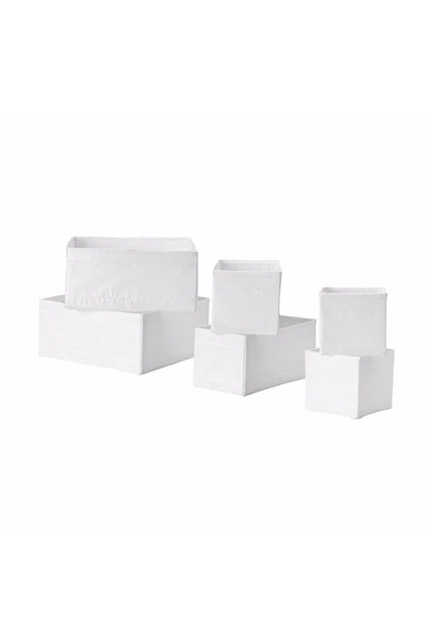 IKEA Skubb Kutu Seti, Beyaz 004.285.49