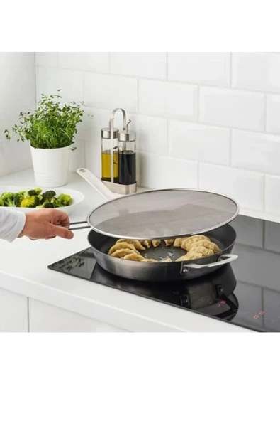 IKEA Premium Ürün Dayanıklı Kaliteli Üretim Pratik Kullanımı Kolay Paslanmaz Çelik Yağ Sıçratmaz - 2