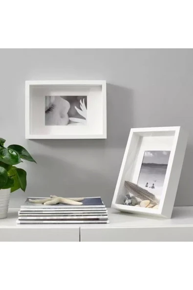 IKEA Ahşap Kopya  Sannahed 21x30 Beyaz Çerçeve 1 Adet Beyaz 21 x 30 1