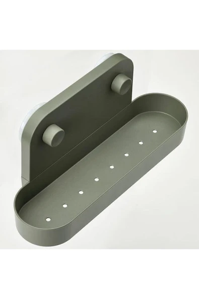 IKEA Vantuzlu Düzenleme Rafı Zeytin Yeşili Meridyendukkan 28 Cm Banyo-mutfak Asılır - 8