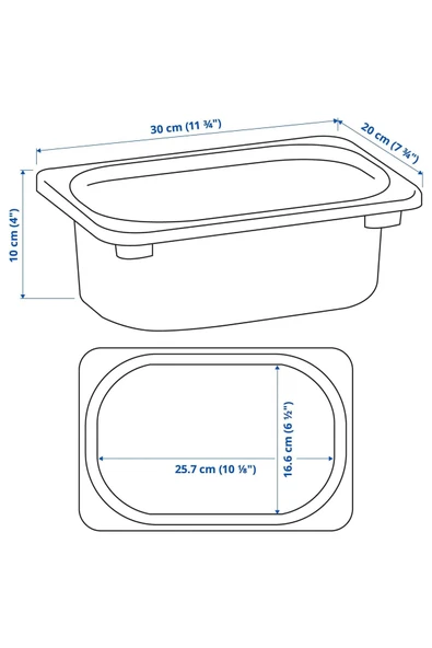 IKEA 2 Adet Saklama Kutusu 20x30x10 Cm - 3