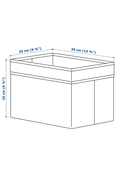 IKEA Dröna Düzenleyici Saklama Kutusu, 25x35x25 Cm, Mavi - 5