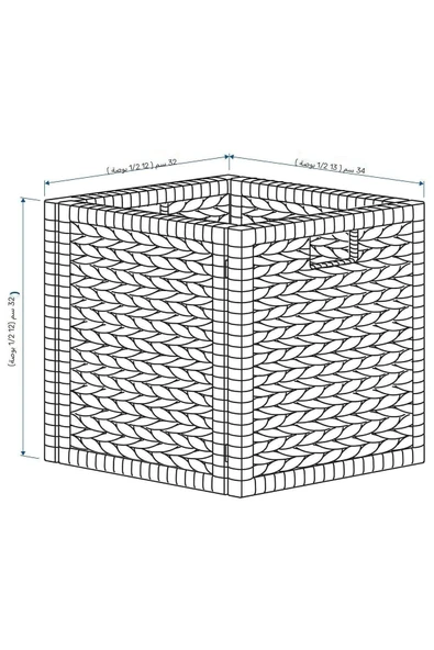 IKEA Labbsal Sepet, Rattan, Su Sümbülü 32x34x32cm - 8