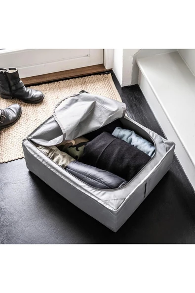 IKEA Saklama Kutusu Hurç 44x55x19 Cm Düzenleyici Koyu Gri - 2