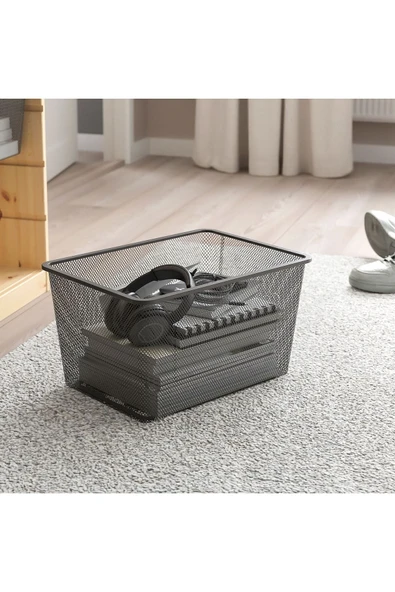 IKEA Trofast Saklama Kutusu, Koyu Gri, 42x30x23 Cm - 1