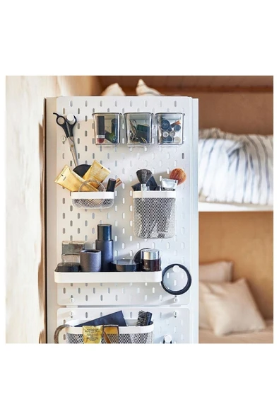 IKEA Skadıs Çok Amaçlı Pano Parçası, Beyaz, 3'lü Set - 6