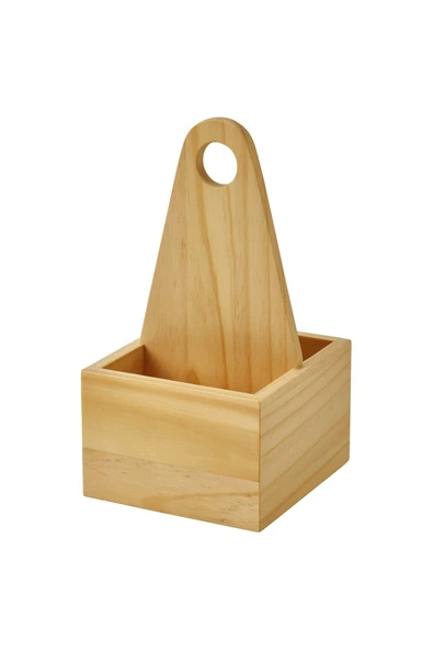 IKEA Chokladhaj Ahşap Taşınır Sosluk Kutusu, Masaüstü Organizer, Sos Şişesi Koymalık Kutu, 12x11 Cm - 4