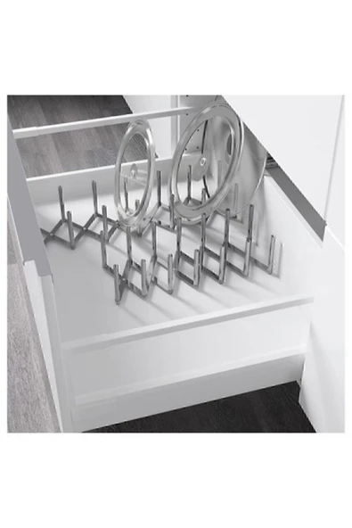 IKEA Tencere Kapaklığı Düzenleyici 14x10 Cm Dolap Içi Düzenleyici Katlanır - 2