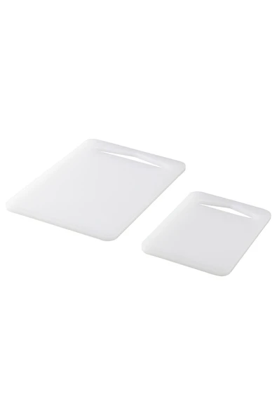 IKEA Legitim Kesme Tahtası, Beyaz, 2 Parça, 24x17 cm ve 17x12 cm