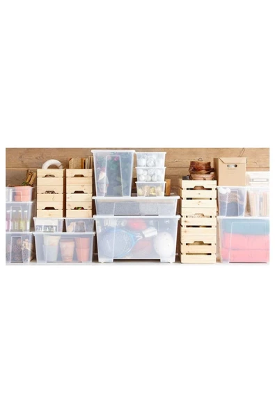 IKEA Samla Şeffaf Saklama Kabı 5 Lt 70102972 - 7