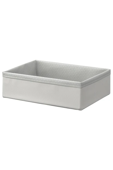 IKEA BAXNA kutu, gri-beyaz, 26x34x10 cm - 1