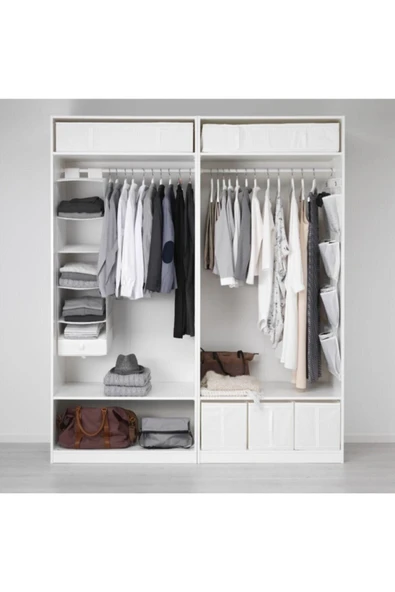 IKEA Skubb Bölmeli Kutu Gardırop Şifonyer Düzenleyici Beyaz 44x34x11 Cm - 3