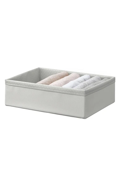 IKEA BAXNA kutu, gri-beyaz, 26x34x10 cm - 2