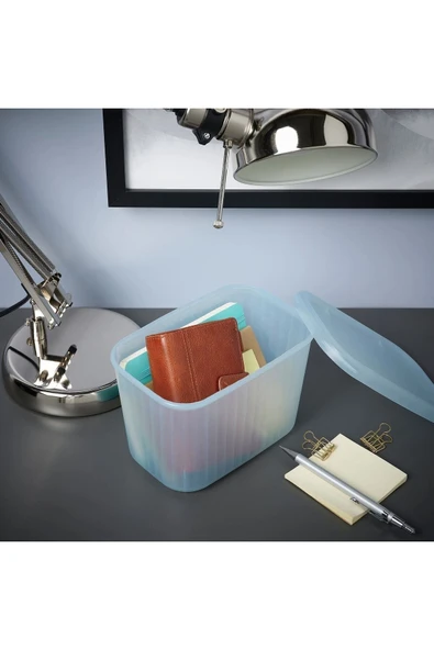 IKEA Rykta Kapaklı Saklama Kutusu 12x18x12 Cm/1.5 Lt - 2