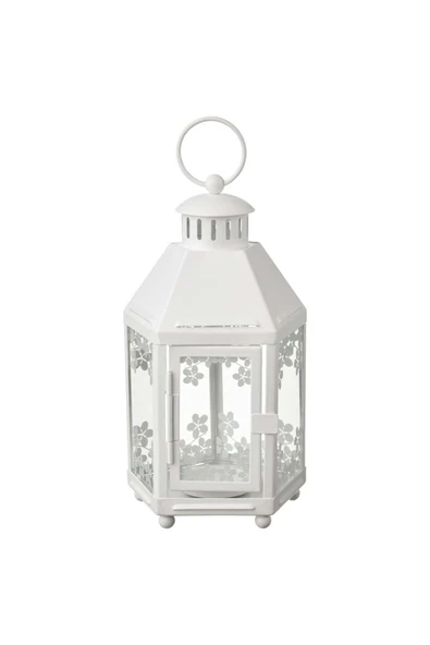 IKEA Metal KRINGSYNT fener , beyaz, 21 cm Beyaz 1