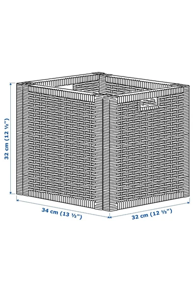 IKEA BRANÄS sepet, rattan, 32x34x32 cm - 5