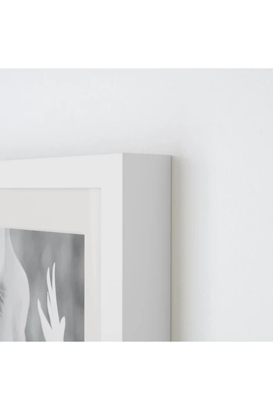 IKEA Rödalm 13x18 Cm Beyaz Ahşap Çerçeve Derin Kalın Kenarlı Beyaz 13x18 Cm Fotoğraf Resim Çerçevesi - 2