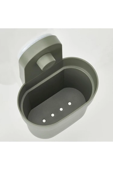 IKEA Öbonas Vantuzlu Kutu, Gri-yeşil, 10 Cm - 5