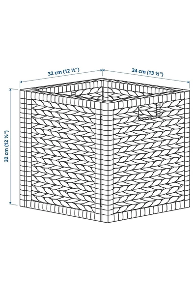 IKEA Labbsal Sepet, Rattan, Su Sümbülü 32x34x32cm - 7