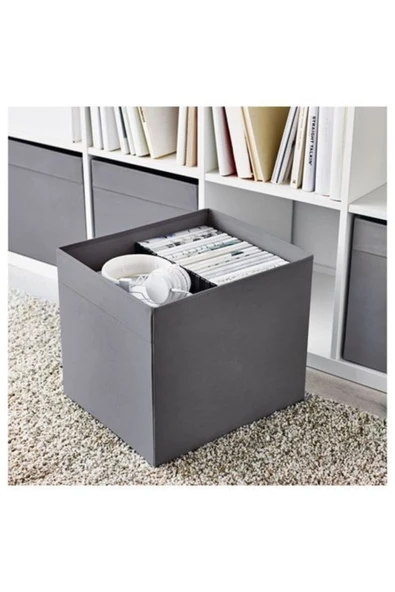 IKEA Dröna Koyu Gri Çok Amaçlı Düzenleyici Kutu 33x38x33 Cm - 2